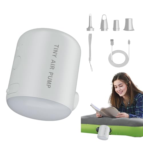 Pompe électrique pour gonflables portable 2200mAh avec éclairage LED camping