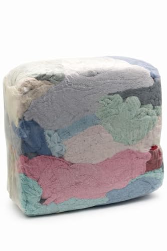 Industrieputzlappen Frottee, 10 kg Würfel, geschnitten nach DIN 61650 (bunt)