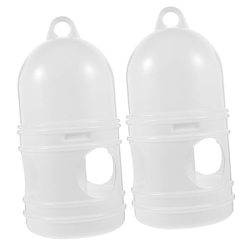 ERINGOGO 2Pcs Bird Water Dispenser Odorless Plastic Waterer for Pigeons Animals Environmental Friendly Water Supply Simple Convenient Drinking for Pet Birds