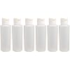 Poly Farm Bottle, Cylinder, 4 oz, with 38mm Flip Top Cap and Seal, LDPE 6 pack, Semi Clear