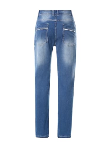 Jean homme regular coupe droite en denim stretch classique - 5