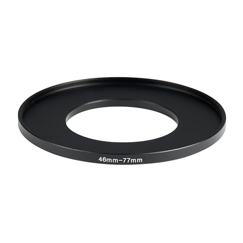 Image of 46-77mm Step-Up Ring Adapter, 46mm to 77mm Step Up Filter Ring for 46mm Lens Install 77mm ND CPL UV Camera Lens Filter(46mm-77mm)