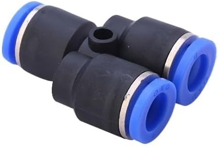 Pipe Air Connector Tube Quick Release Fittings Water Push In Hose Plastic 4/6/8/10mm PU PY Connectors 1Pcs(PE,6mm)