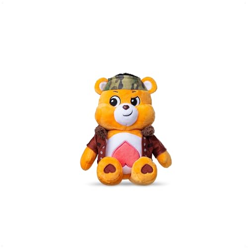 Basic Fun Care Bears x Stranger Things Tenderheart Bear as Lucas – 22 cm Fun Size Plush – Limited Edition Collectible – Gift for Stranger Things Fans, Brown