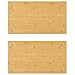 Sufrk 2-Piece Bamboo Hob Covers 50 x 28 x 1.5 cm Universal for All Types of Hobs