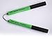 World Nunchaku Association - Official Safety Nunchaku - Foam Training Nunchucks with Cord (Junior, Green)