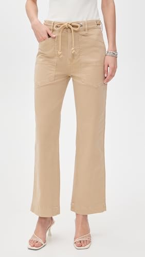Stone Khaki Heather Straight-Leg Twill Pant by Veronica Beard2
