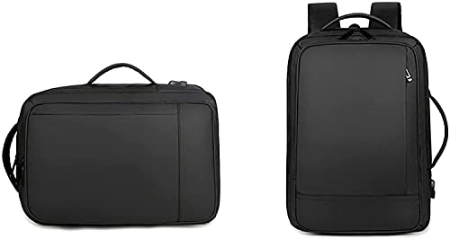 Sac à dos extensible imperméable résistant usure noir USB