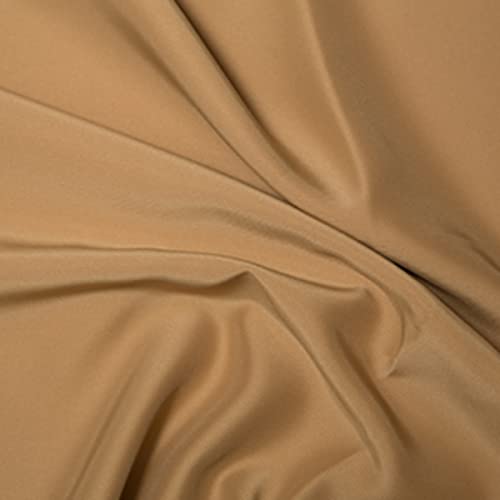 Tissu satiné pour mariée Duchess or en rouleau de 10 mètres pour couture