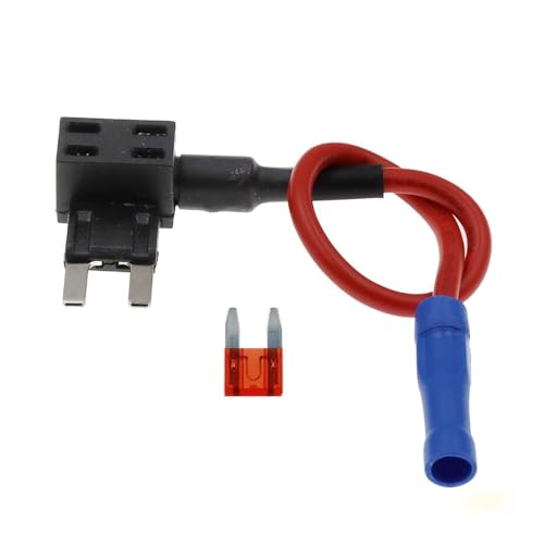 12V MI-I portafusibles para automóvil tamaño pequeño a mediano con adaptador Add-a-circuit TAP y fusible estándar ATM micro MI-N de 10A miniatura 1