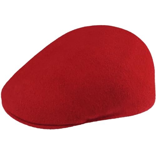 Kangol Men's Classic Wool 504 Cap, Our Most Iconic Shape, Red (X-Large)