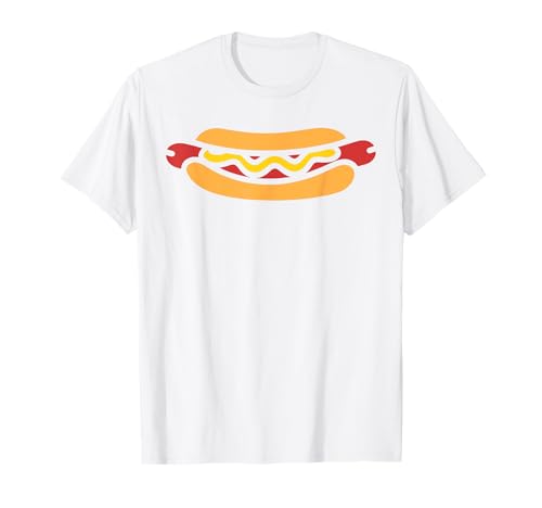 Hot dog minimalista comida rápida sencilla simple hot dog Camiseta