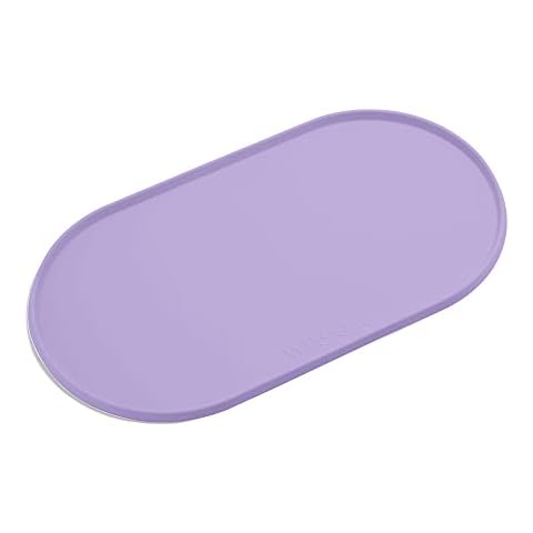 Wild One - Dog & Cat Placemat for Food & Water - Silicone, Non-Slip, Non-Toxic - Great for Travel - Standard (Lilac) Cover