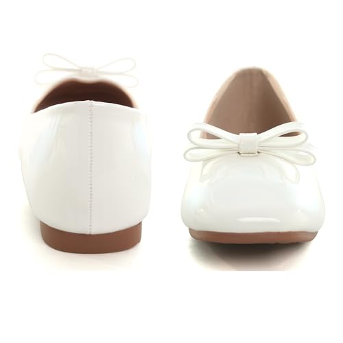 Image of Dear Time Women's Casual Foldable Ballet Flats Square Toe Ballerina Flats Shoes Comfortable