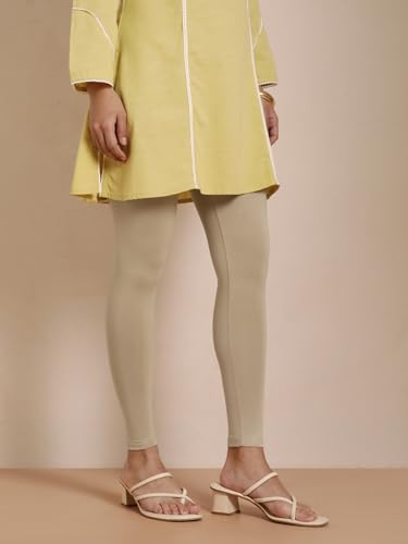 Image of TWIN BIRDS Women Viscose Ankle Leggings | Stretchable Kurti Wear Bottom