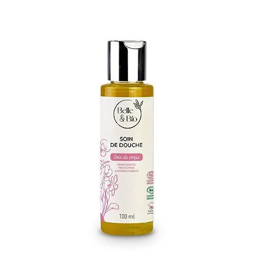 Belle&Bio Duschpflege, nährend, Textur, lateszierendes Öl, Cosmos-zertifiziert von Ecocert, 100 ml