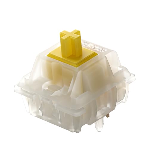 Switch Gateron Milky Yellow KS-3X1 linéaire à 5 broches pour une frappe fluide et stable