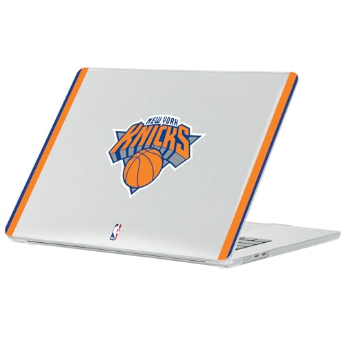 Coque MacBook Air 13.6 Pailleté NBA New York Knicks Coque Transparente Modèles A2681 A3113 A3240