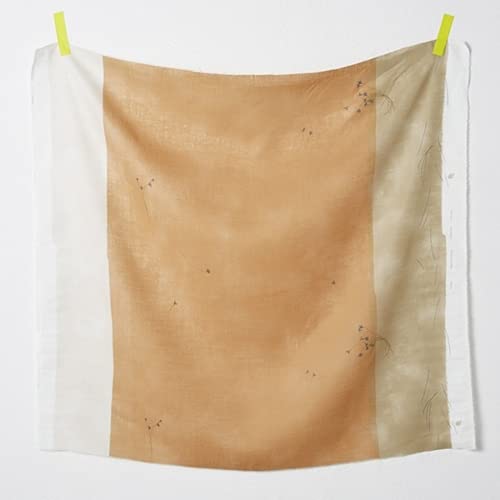 Kokka Nani IRO 100% Leinenstoff, Orange, Meterware