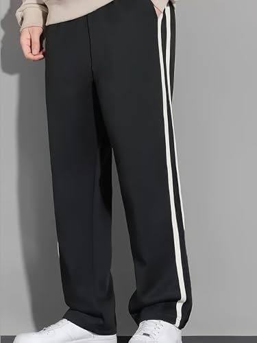 Image of dockstreet Men's /Unisex Open Bottom Drawstring Pure Cotton Stretchable Baggy Jogger Pants
