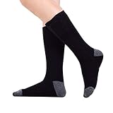 【Material suave y transpirable】 Los calcetines térmicos están hechos con algodón peinado de primera calidad y spandex de grado A, absorbente, transpirable, de secado rápido y buen elástico. Mantén tus pies calientes y acelera la circulación sanguínea. Dile adiós al clima frío y te calienta todo. invierno.
