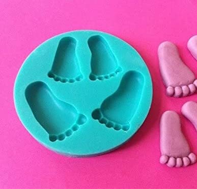 Füße Baby Geburt Mould Silikon Form Modellierwerkzeug Fondant Tortendeko Ausstecher SC173 Cover