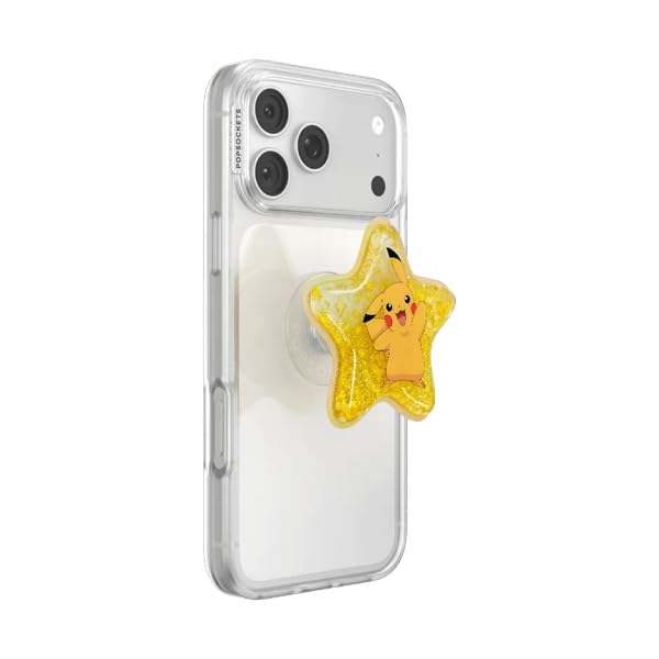 Image of PopSockets Adhesive Phone Grip, Holder- Star Pikachu