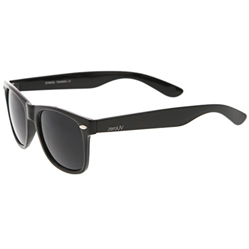 Image of zeroUV - Classic Colored Mirror Lens Square Horn Rimmed Sunglasses for Men Women