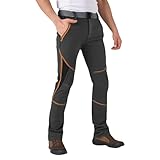  Pantalon de randonnée léger et ajusté pour homme - Séchage rapide - Coupe-vent - Pour la pêche et le camping, Vert, XL