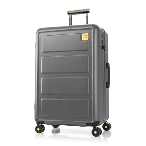 Image of Samsonite Red TOIIS L Expandable 75 Cms Large Check-in Cabin Polycarbonate Hard Sided 8 Wheel Spinner Luggage /Suitcase /Trolley Bag (Iron Grey) (Double Wheel), Grey
