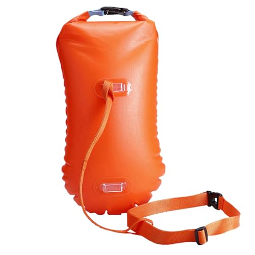 Flotador de natación ultraligero naranja con cinturón ajustable para aguas abiertas