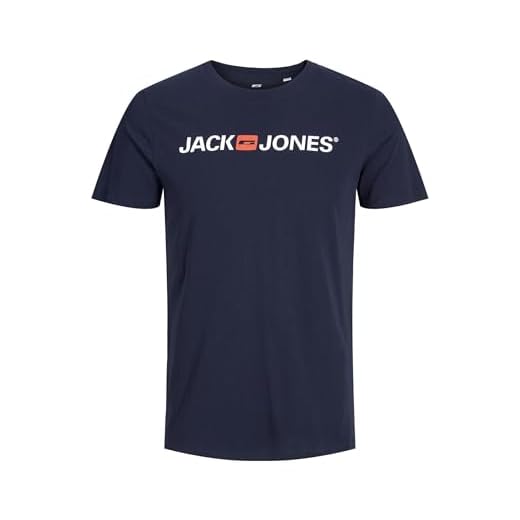 Jack & Jones Jjecorp Logo tee SS Crew Neck Noos T-Shirt, Navy Blazer, M para Hombre