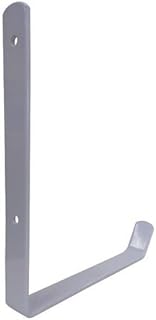 Hook, Steel, 9 in H, White, 50 lb Load Limit