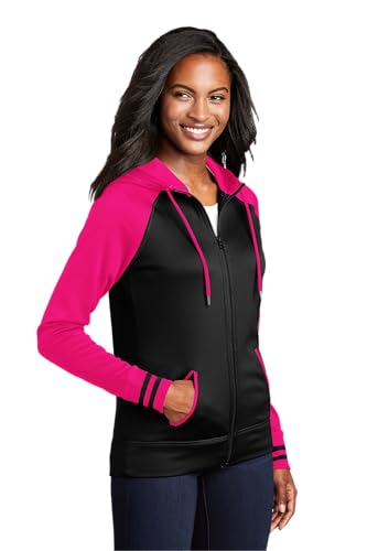 SPORT-TEK Women's Sport-Wick Varsity Fleece Full Zip Hooded Jacket4