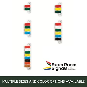 Image of Exam Room Flags, Made in USA Medical Door Flags for Doctor Offices, Hospitals, Clinics, Durable, Reliable Room Status Sign, Primary Colors, 2 Flag System, 3-Inch