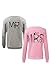 Pareja Sudadera A Juego Mujeres Hombres Mrs MR Casual Pulóver Pack Grey...
