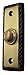 Adonai Hardware Rectangular Georgian Brass Bell Push or Door Bell or Push Button (Dual Tone Antique Brass)