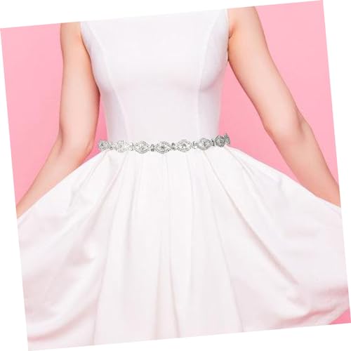 NOLITOY Bridal Rhinestone Belt for Wedding Dresses Elegant Sash for Bride Bridesmaid Stylish Waist Accessory for Formal Dress for Special Occasions 5