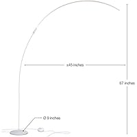 Brightech Sparq Hanging Led Arc Floor Lamp Over The Couch Contemporary Standing Lamp Modern Dimmable Light Arching From Behind The Sofa Living Room Office Pole Lamp Silver Amazon Com Brightech Sparq Hanging Led Arc Floor Lamp Over The Couch Contemporary Standing Lamp Modern Dimmable Light Arching From Behind The Sofa Living Room Office Pole Lamp Silver Amazon Com