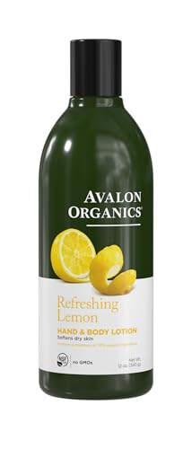 Avalon Organics Hand & Body Lotion, Refreshing Lemon, 12 Oz