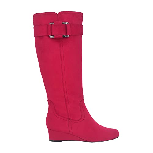 Impo Genia Wide Width Stretch Wedge Boot With Memory Foam, Scarlet Red Wide #TOP1