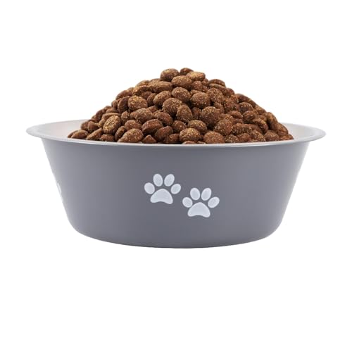 Cuencos de comida para gatos | Cuenco de agua antideslizante para mascotas - Cuenco ligero de acero inoxidable para perros y gatos, plato multifuncional para alimentos y agua con base antideslizante