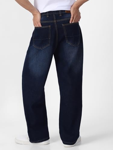 Image of Urbano Fashion Men Mid Rise Loose Jeans