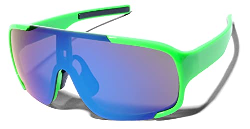 ShadyVEU Oversized Oval 80s Retro Sports Mono Mirrored UV400 Mens Women’s Sunglasses