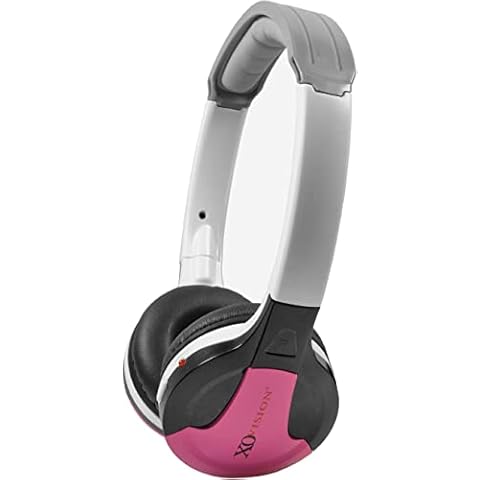 XO Vision IR630P Universal IR Wireless Foldable Headphones - Pink Wireless Bluetooth-Enabled Lightweight Portable for iPhone, Car, Kids Wireless Headphones for Universal Car Entertainment System Cover