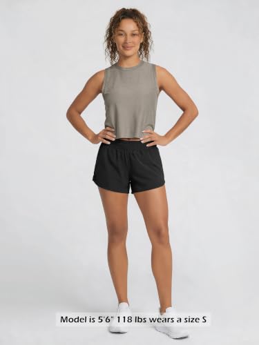 Image of ODODOS Women's Performance Tank Ultra Soft odSTRATUM Tech Sleeveless Tee Shirts High Crew Neck Pullover Top