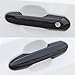 Zacxoxsr No Adhesive Snap-on Car Door Handle Cover Protector Compatible for Toyota 2019 2020 2021 2022 2023 2024 2025 Rav4 2020~2026 Highlander 2023 2024 Crown Accessories (1. Glossy Black)