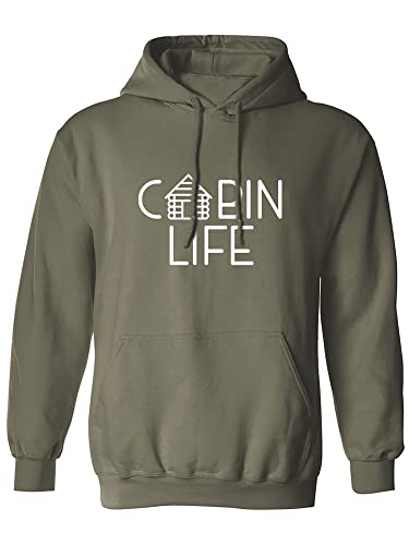 zerogravitee Cabin Life Adult Hooded Sweatshirt