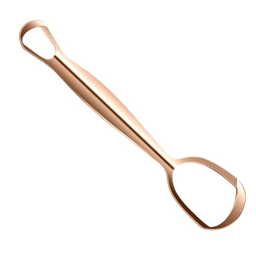 Rascador de lenguas de metal – Rascador lingual de metal para cuidado dental, limpiador de abanico fresco de higiene bucodental para toda la familia