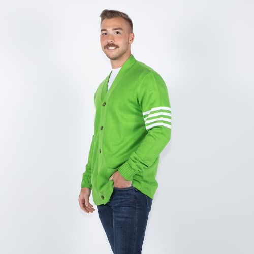 Image of Stewart & Strauss Cardigan Varsity Letter Sweater | American style button front letter sweater knit since 1977, heavyweight and ready for chenille letters and patches